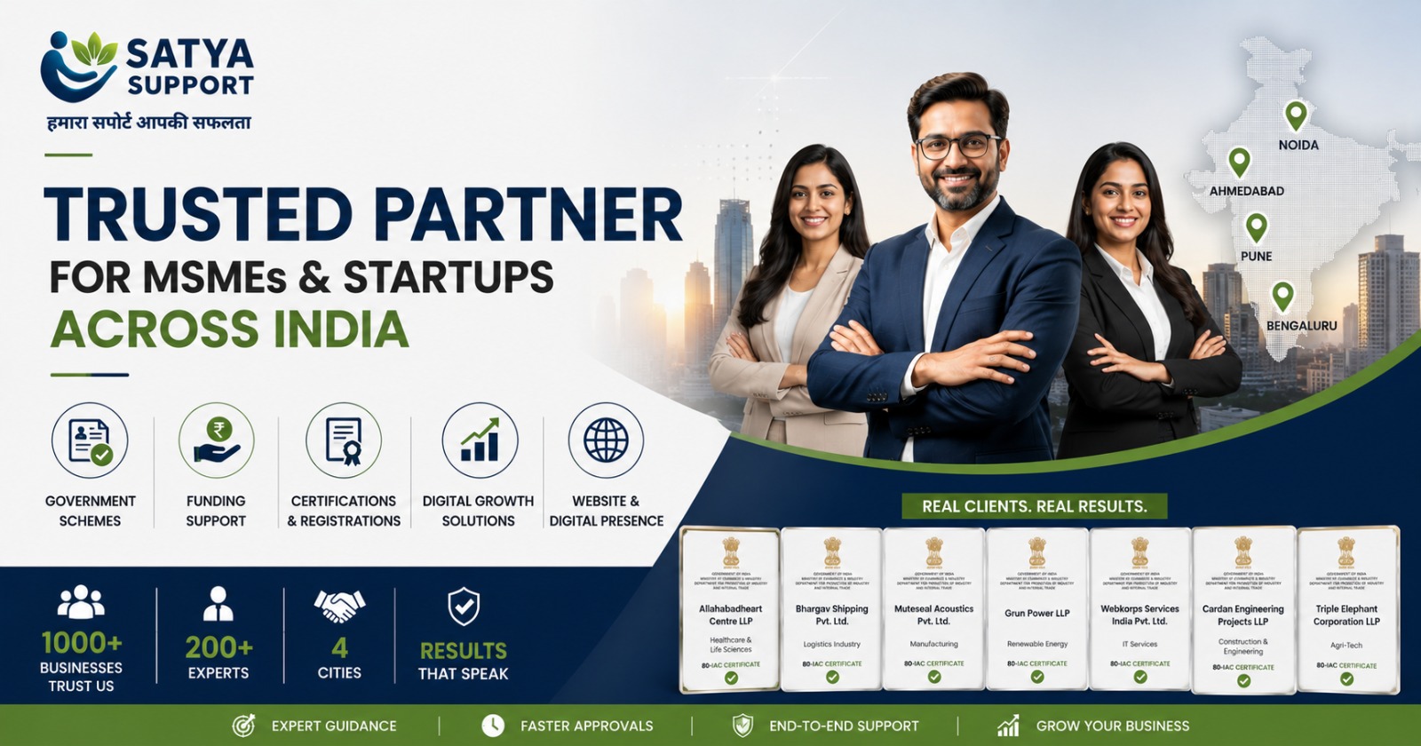Why 1000+ Businesses Trust Satya Support Across India